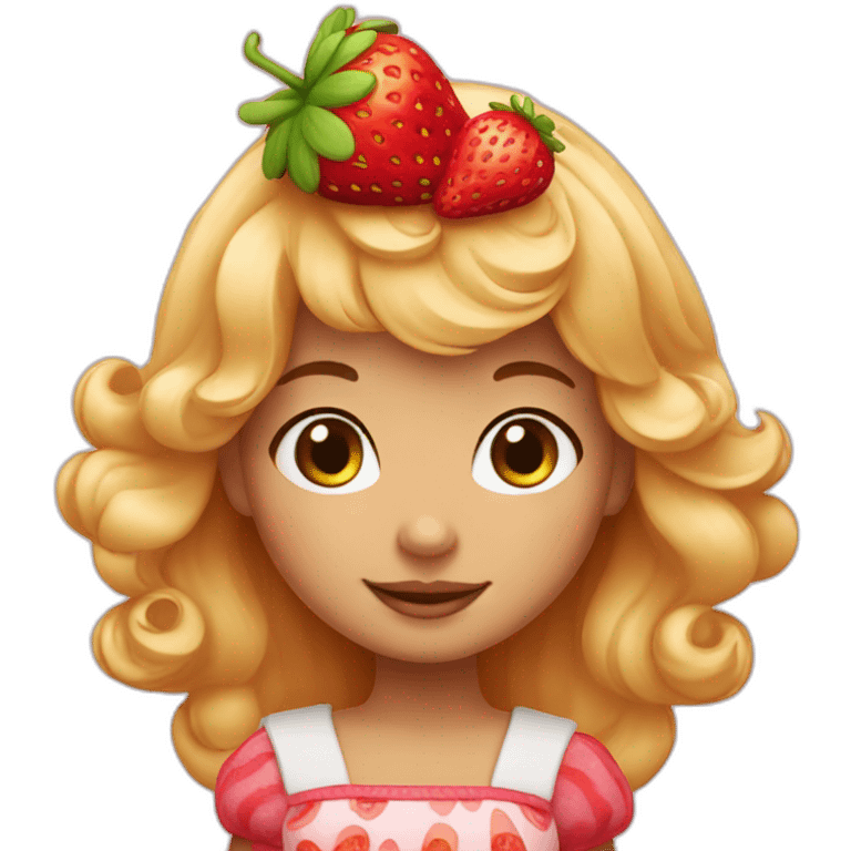 strawberry shortcake girl emoji