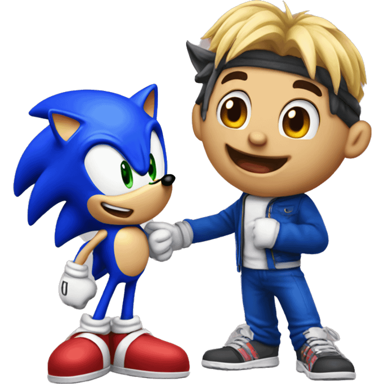 Happy Birthday Christian Derrick with Sonic  emoji