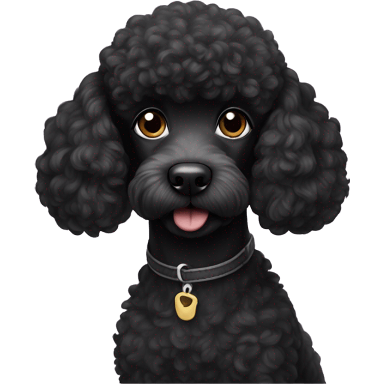 Black poodle emoji