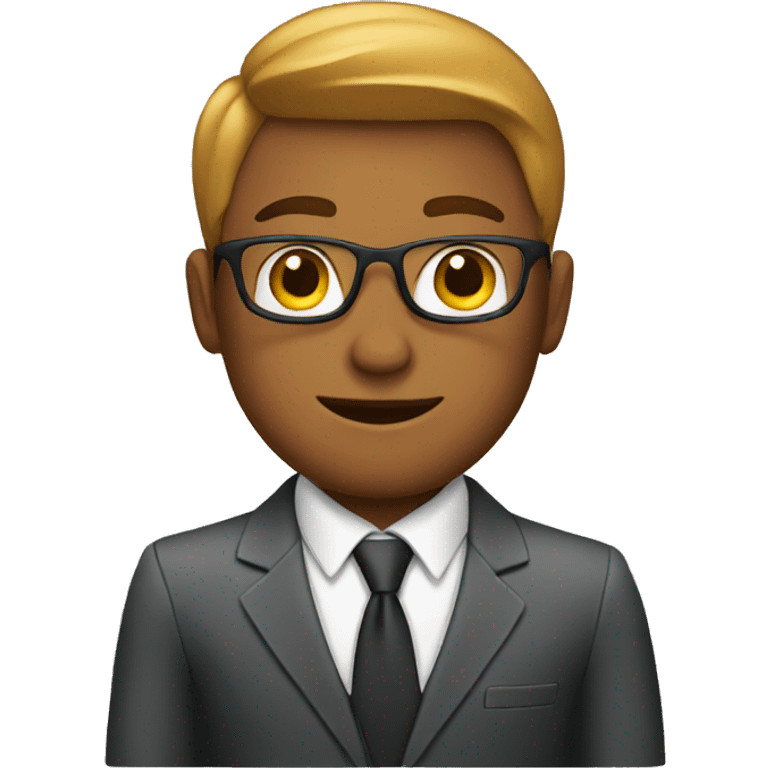 young businessman in a chair emoji