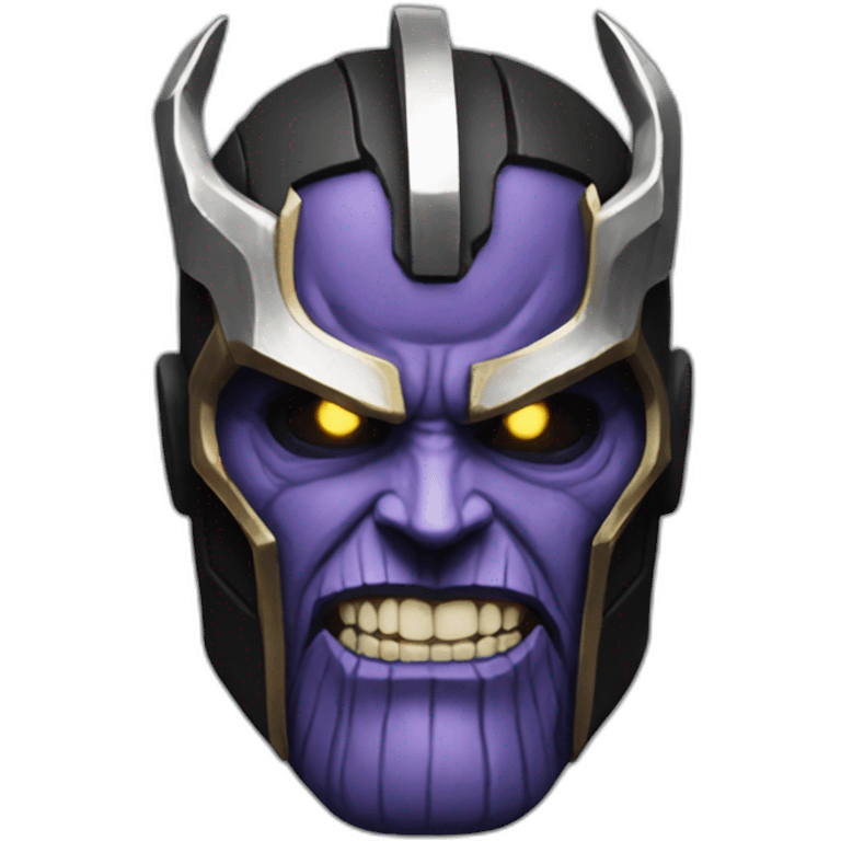 Thanos as black metal vocalist emoji