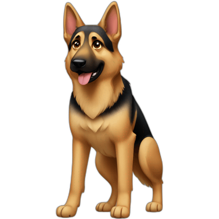 German Shepherd full body emoji