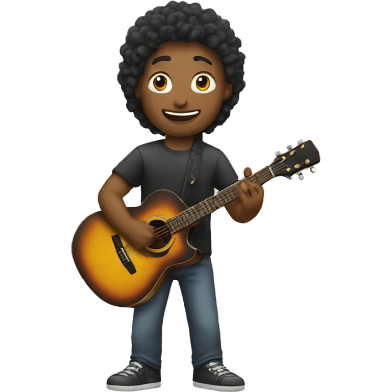 person playing guitar emoji