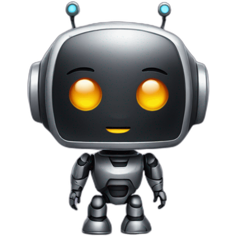 cute space black robot emoji