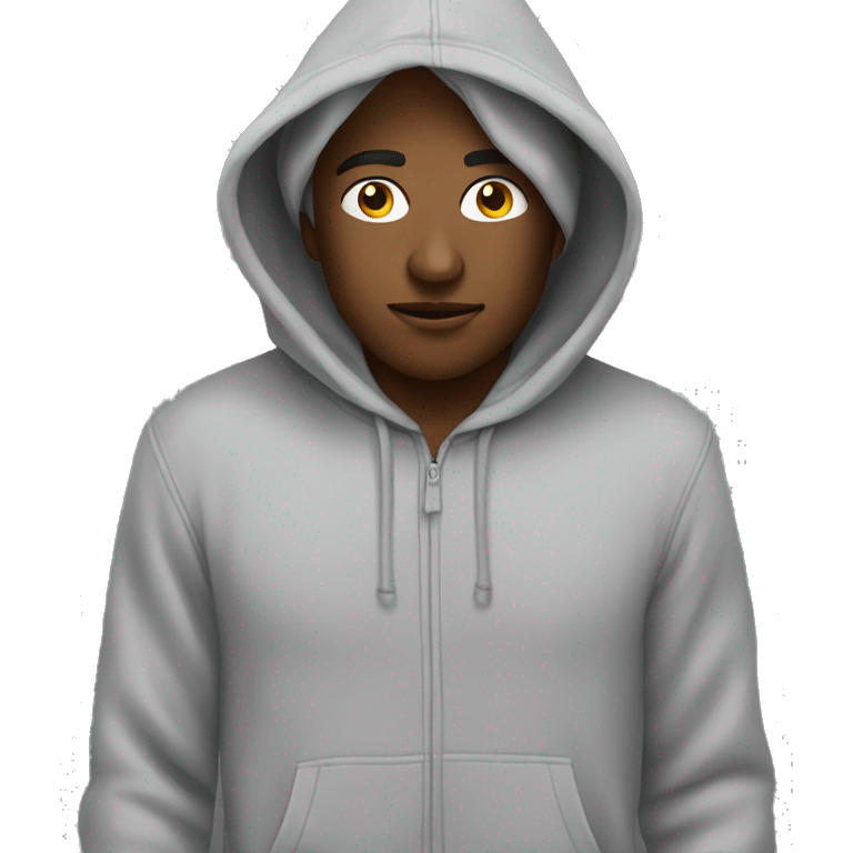 hoodie grey emoji