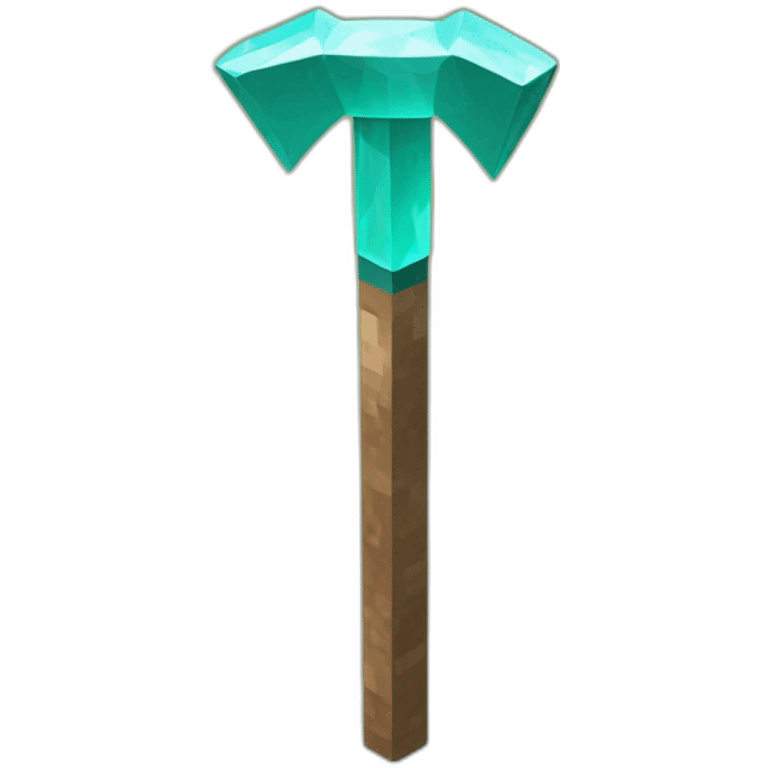 Minecraft diamond pickaxe emoji