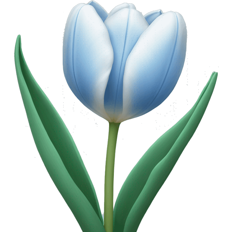 light blue tulip emoji