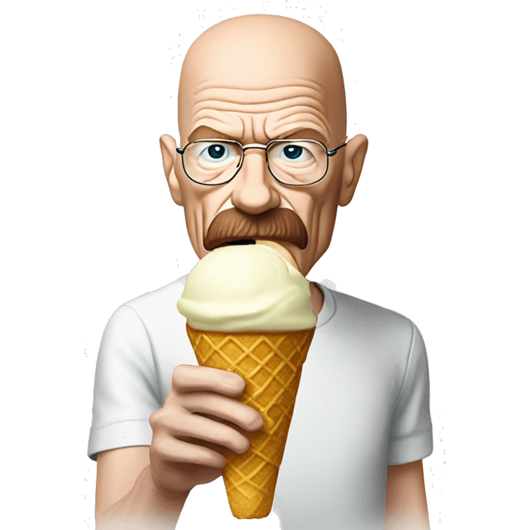 Walter White licking ice cream cone emoji