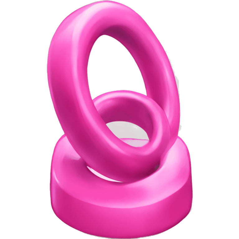 Word of ring ring celulares in pink emoji