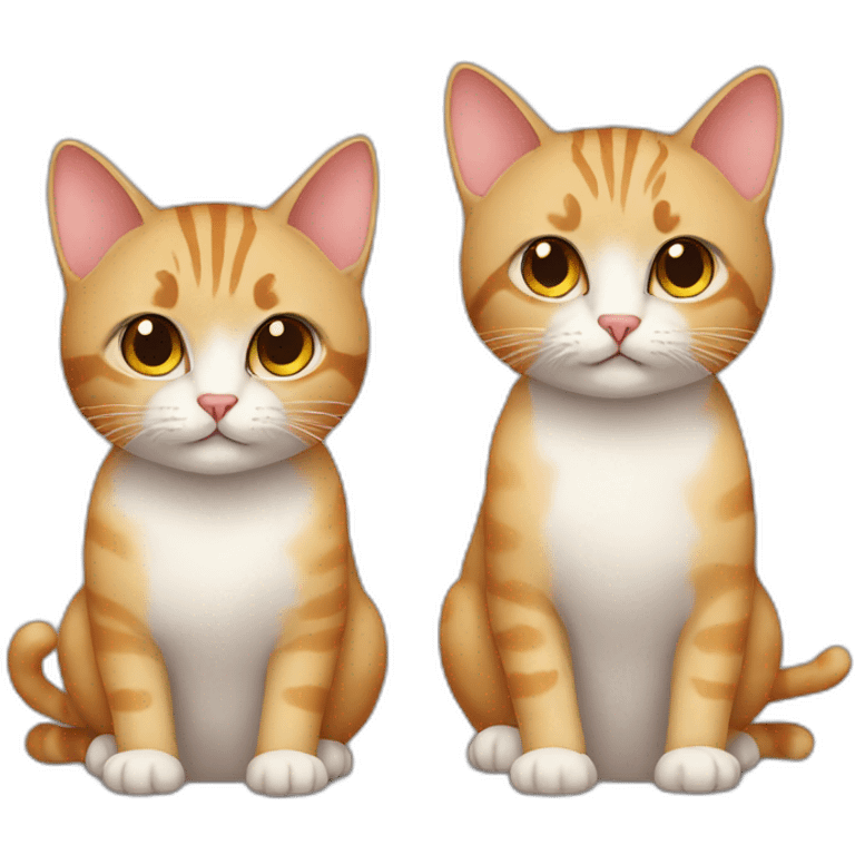 Couple cat emoji