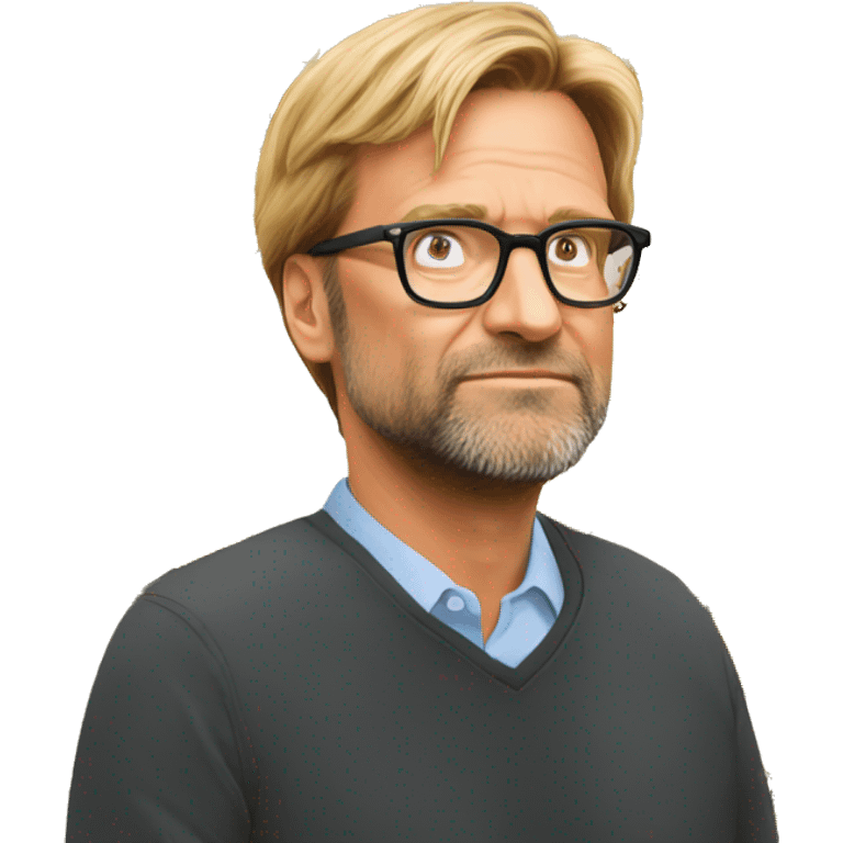 Klopp dizzy emoji with birds around heaad emoji