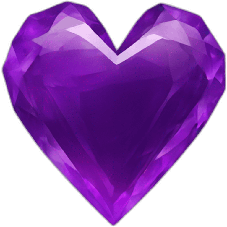 Amethyst-heart emoji