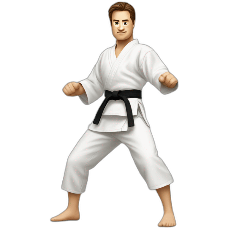 Brendan Fraser doing Karate emoji