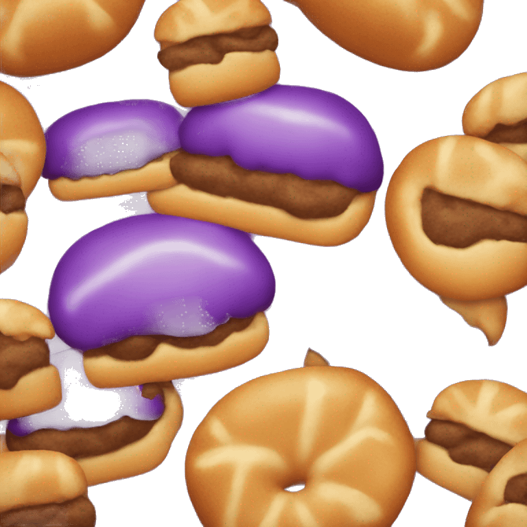 Purple Bun whopper emoji