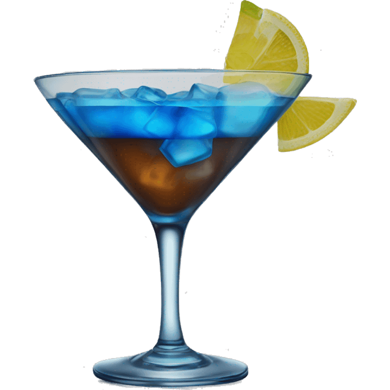 blue alcoholic cocktail
 emoji