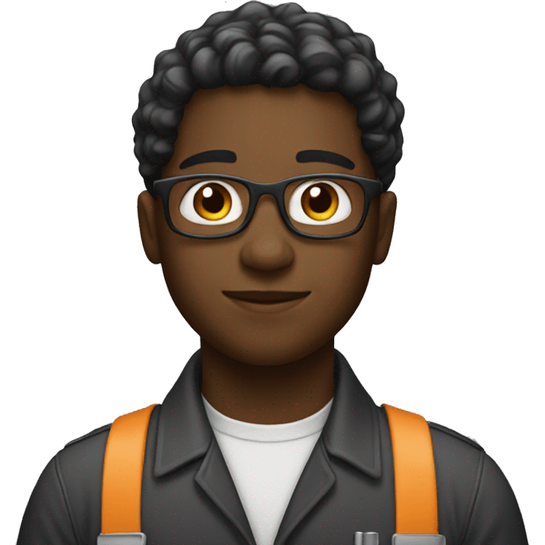 black engineer student emoji