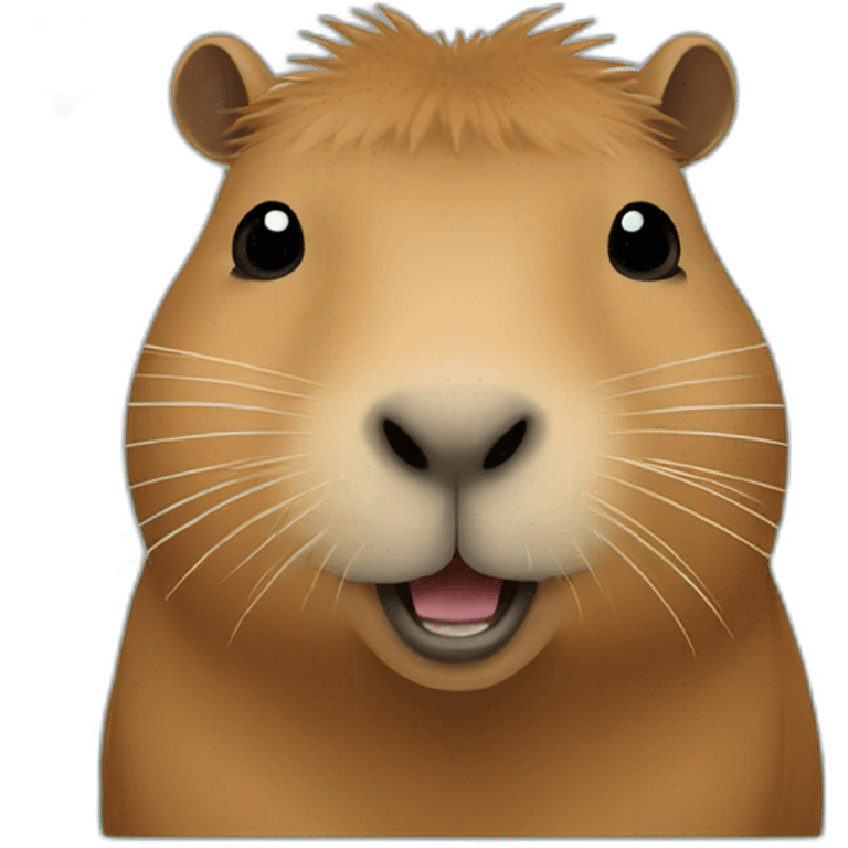 Capybara with heart emoji