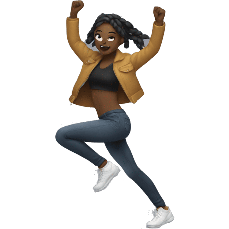 techno girl dancing emoji