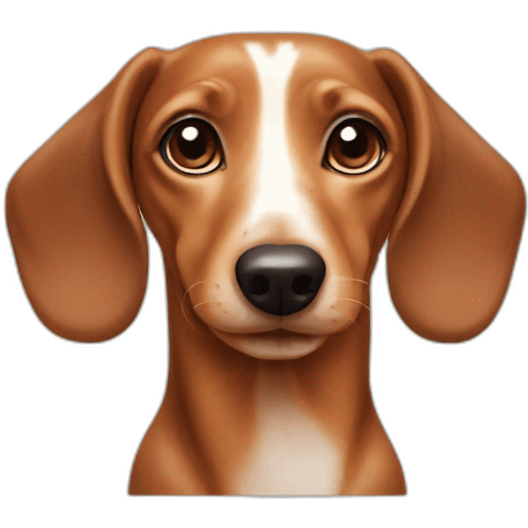 dachshund-face-cream emoji