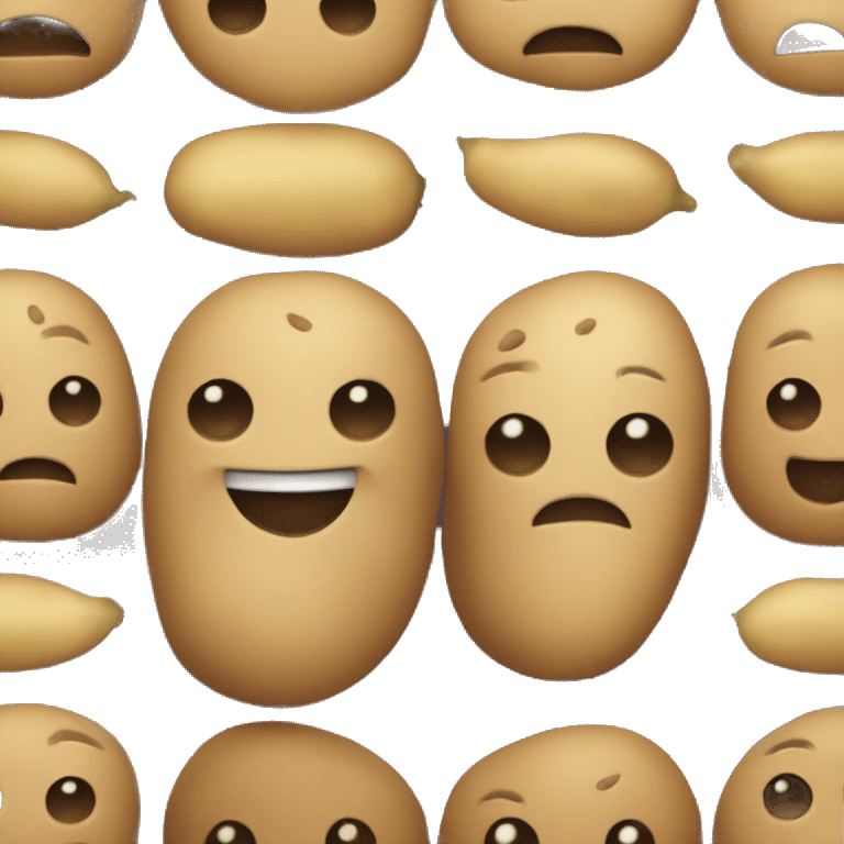 Potato Wit hai and mustashe emoji