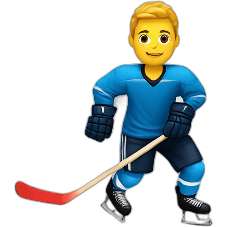 Jugador hockey patines español emoji