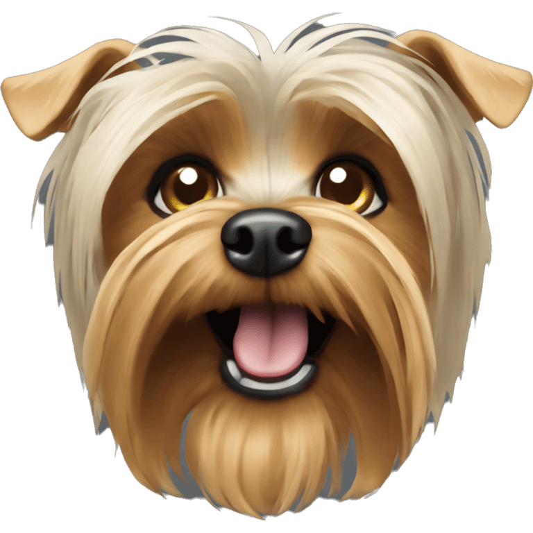 a raspy Yorkshire terrier emoji