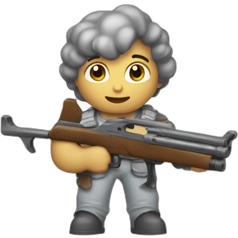 Angel with a shotgun emoji