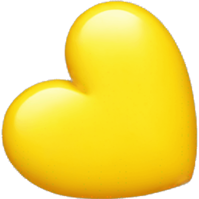 Yellow heart with luck  emoji