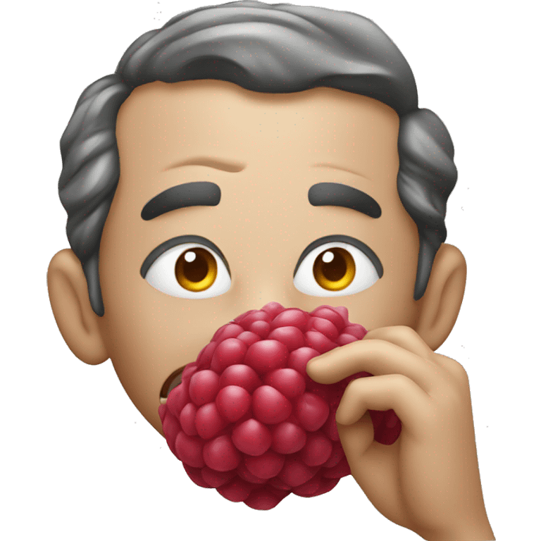 blowing a raspberry emoji