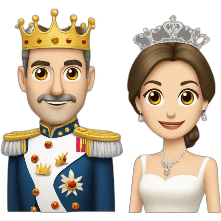 queen letizia and king felipe vi spanish emoji