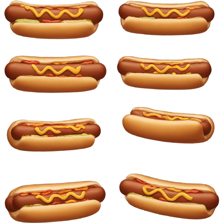 Hot dog shaped dog emoji