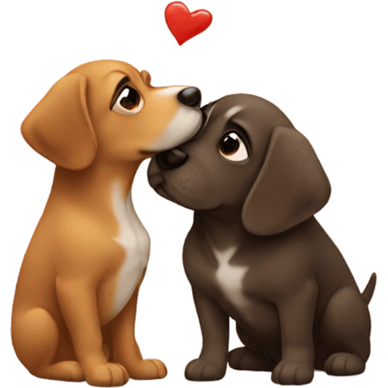 Dog kiss emoji