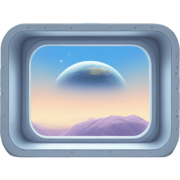 spaceship window view emoji