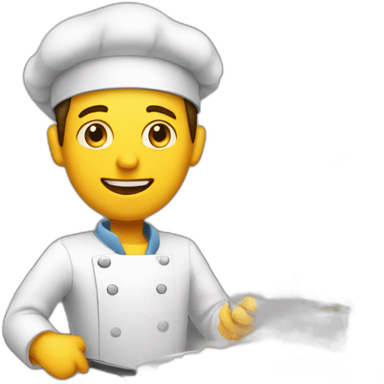 Engineer man cooking emoji