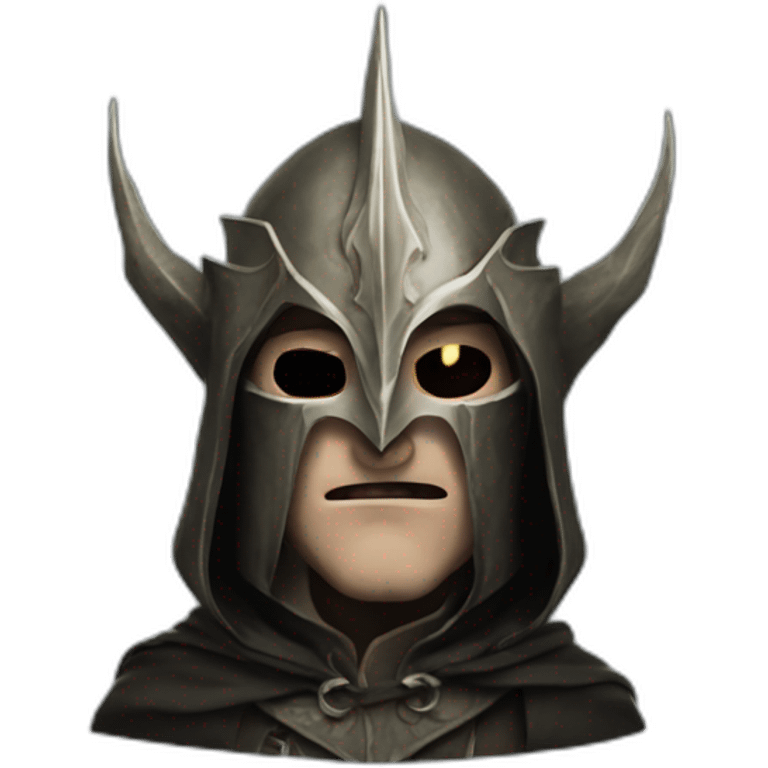 man in witch king's of angmar mask emoji