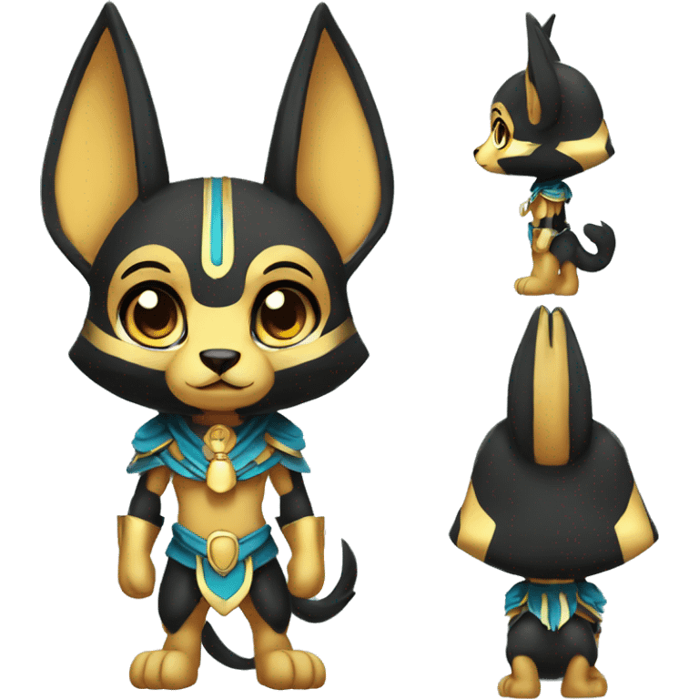 Chibi Anubis-Fakémon Full Body emoji