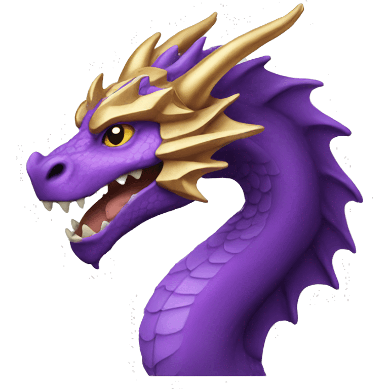 golden purple medieval dragon emoji