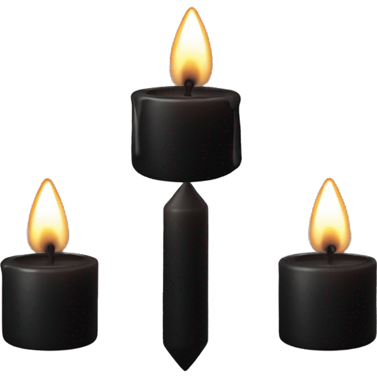 Black candle emoji