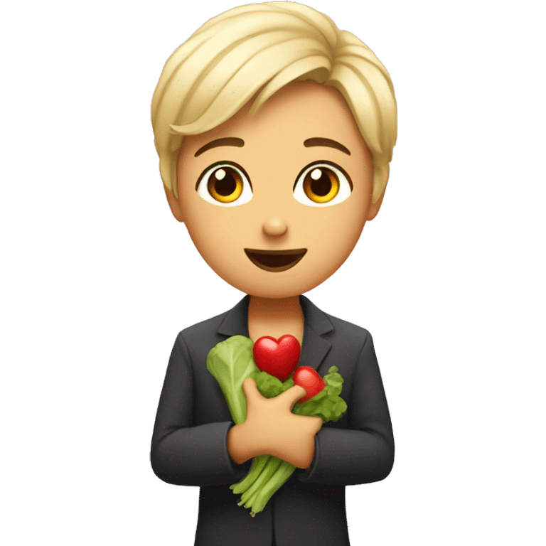 Vegan love emoji