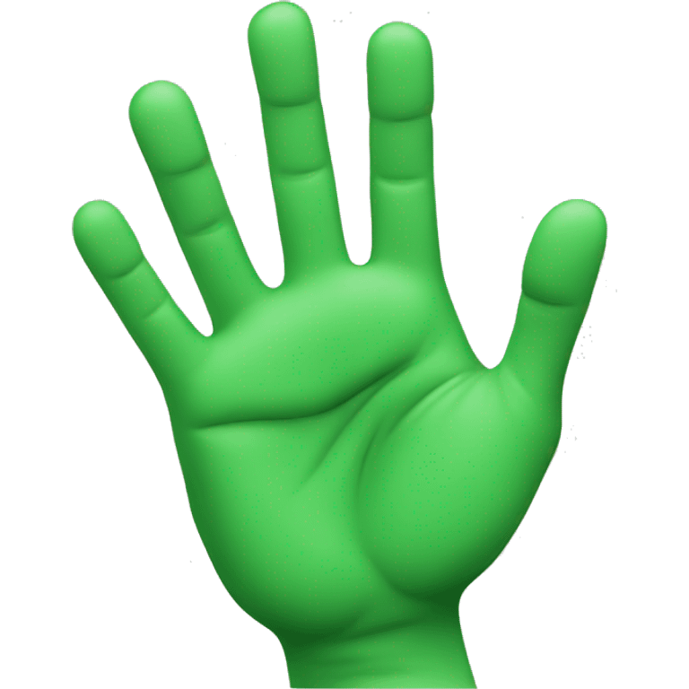 raised hands green emoji