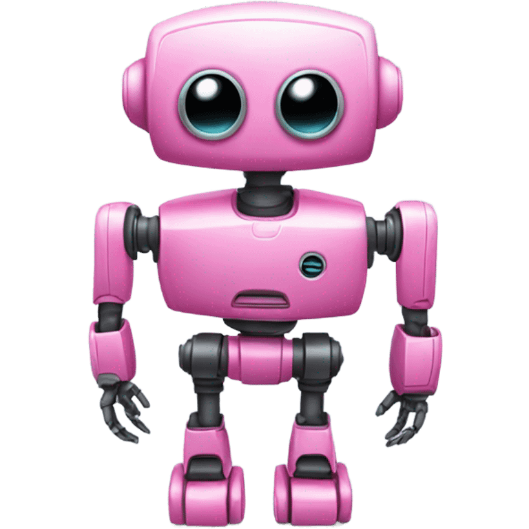 Pink robot emoji