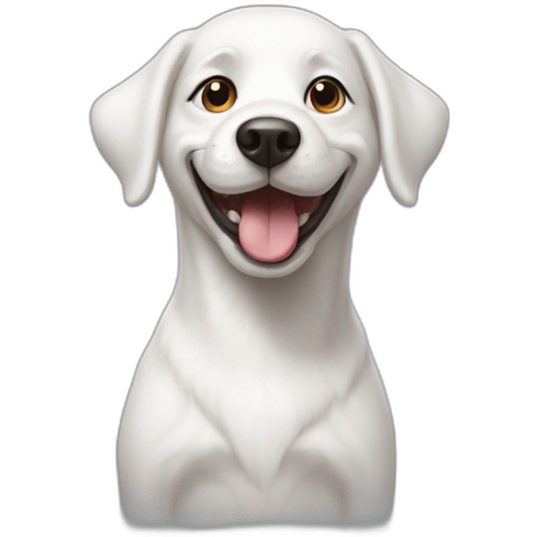 happy-white-dog emoji