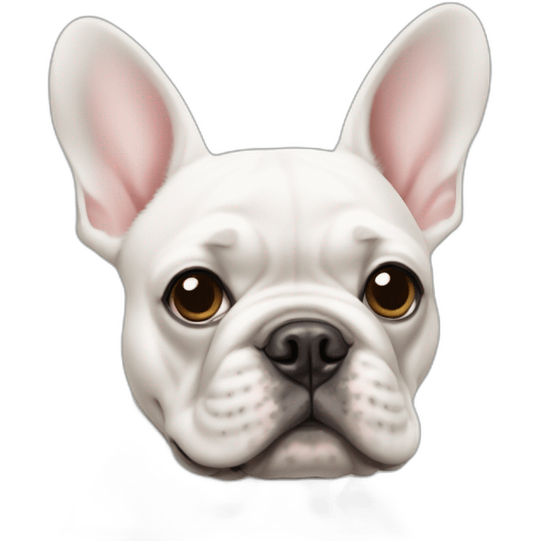 white french bulldog emoji