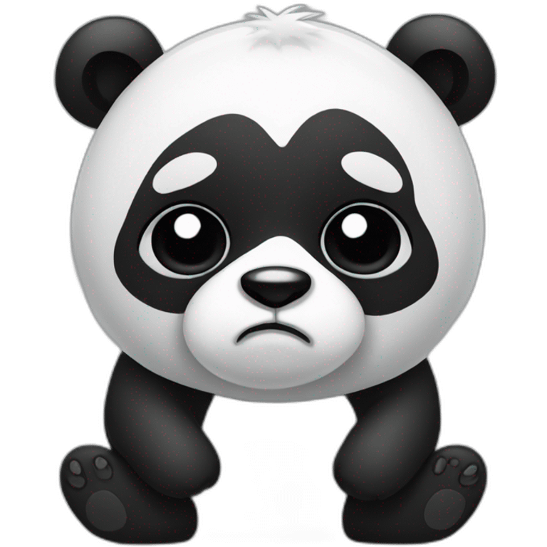 Panda feeling ill emoji