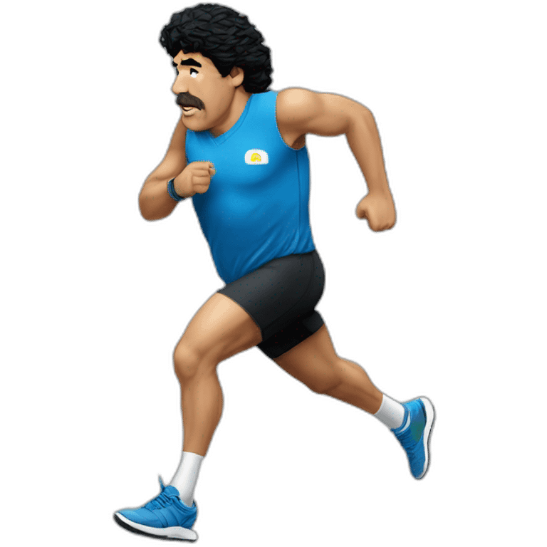 diego maradona jogging emoji