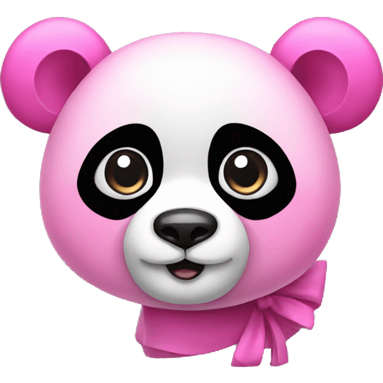 Pink panda emoji