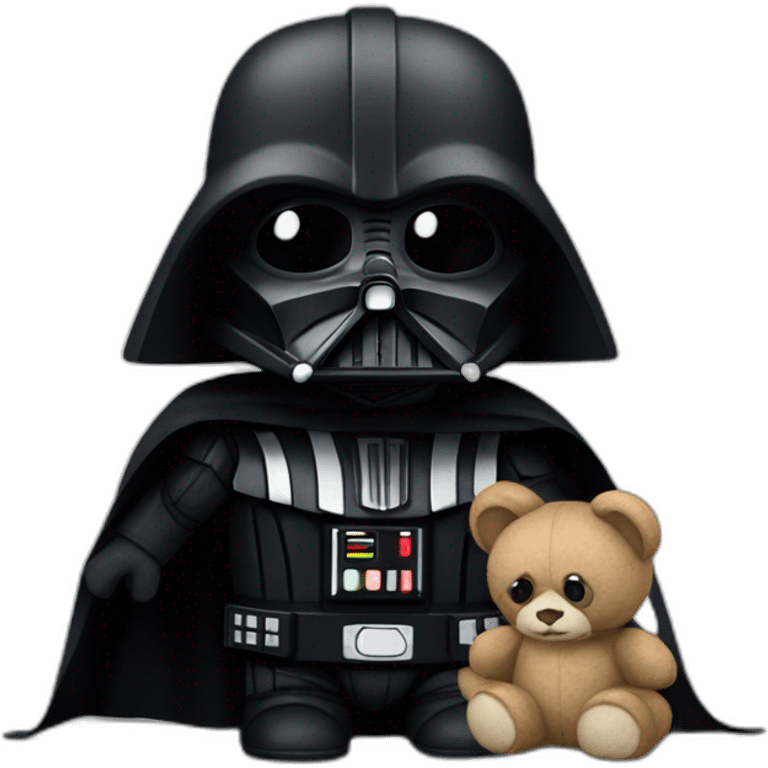 Dark Vador avec une peluche didier emoji