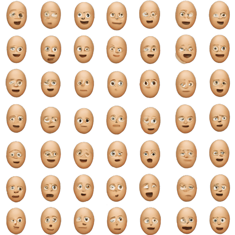 a man made of eggs emoji