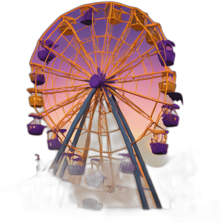 Halloween ferris wheel emoji