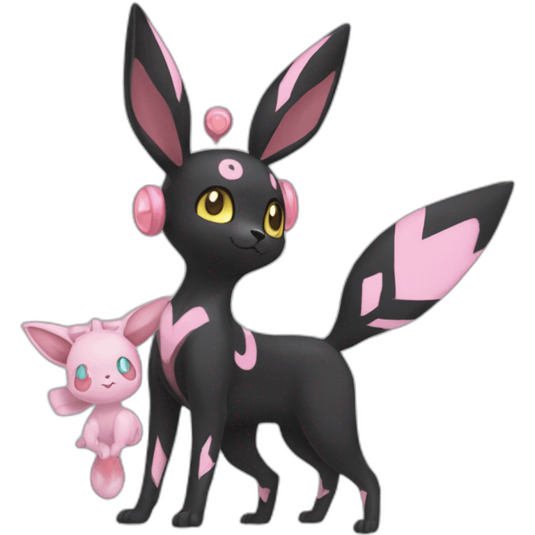 Umbreon and sylveon fuze emoji